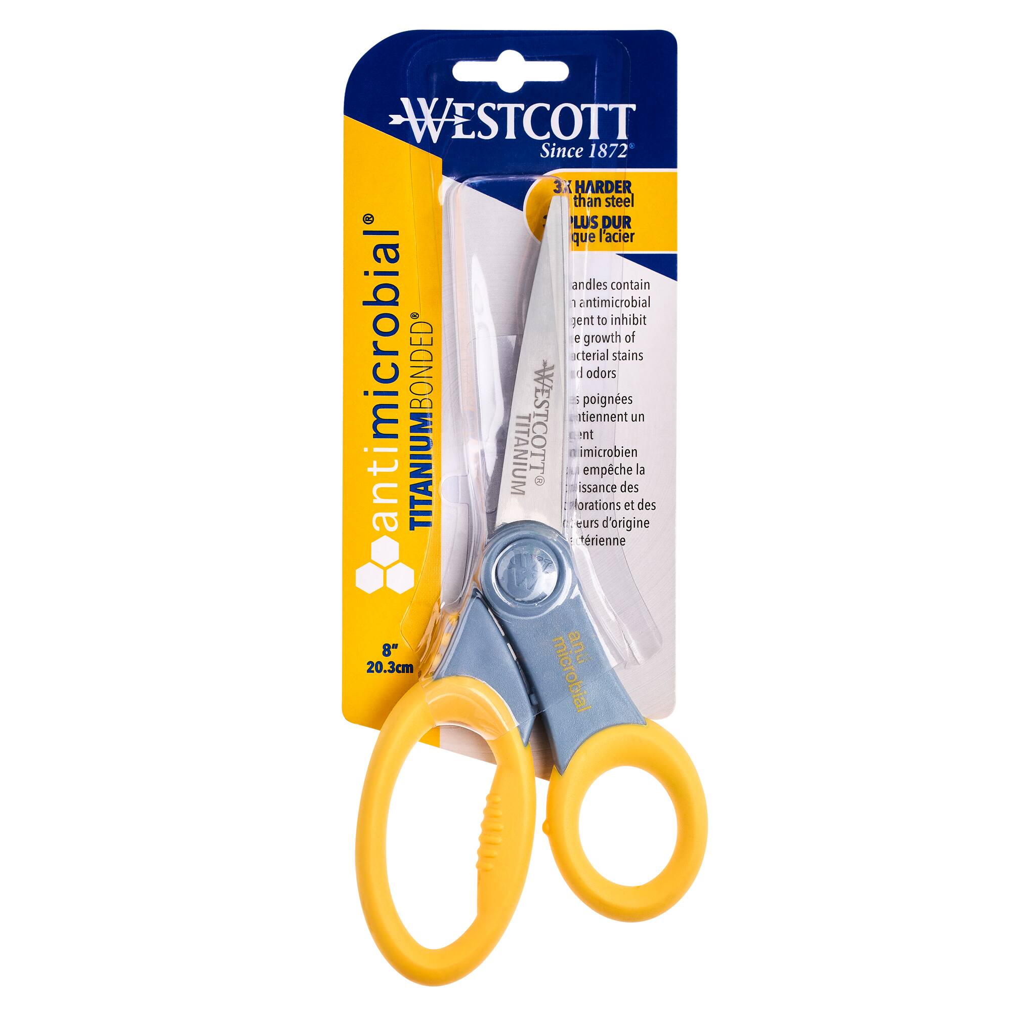 Westcott® 8" Hard Handle Anti-Microbial Scissors